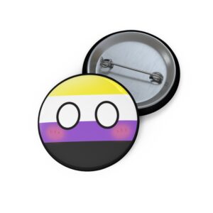 Non-binary Pride Pin, Cute Enby Pin, Accessories for LGBTQ+, Queer pins