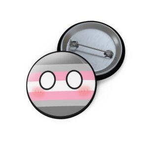 Demigirl Pride Flag pin, Gender Identity Pin, Demigirl Symbol, Non-Binary Pride Pin