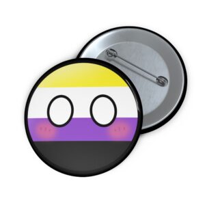 Non-binary Flag Pin, LGBT Flag pin - Le Doux Refuge